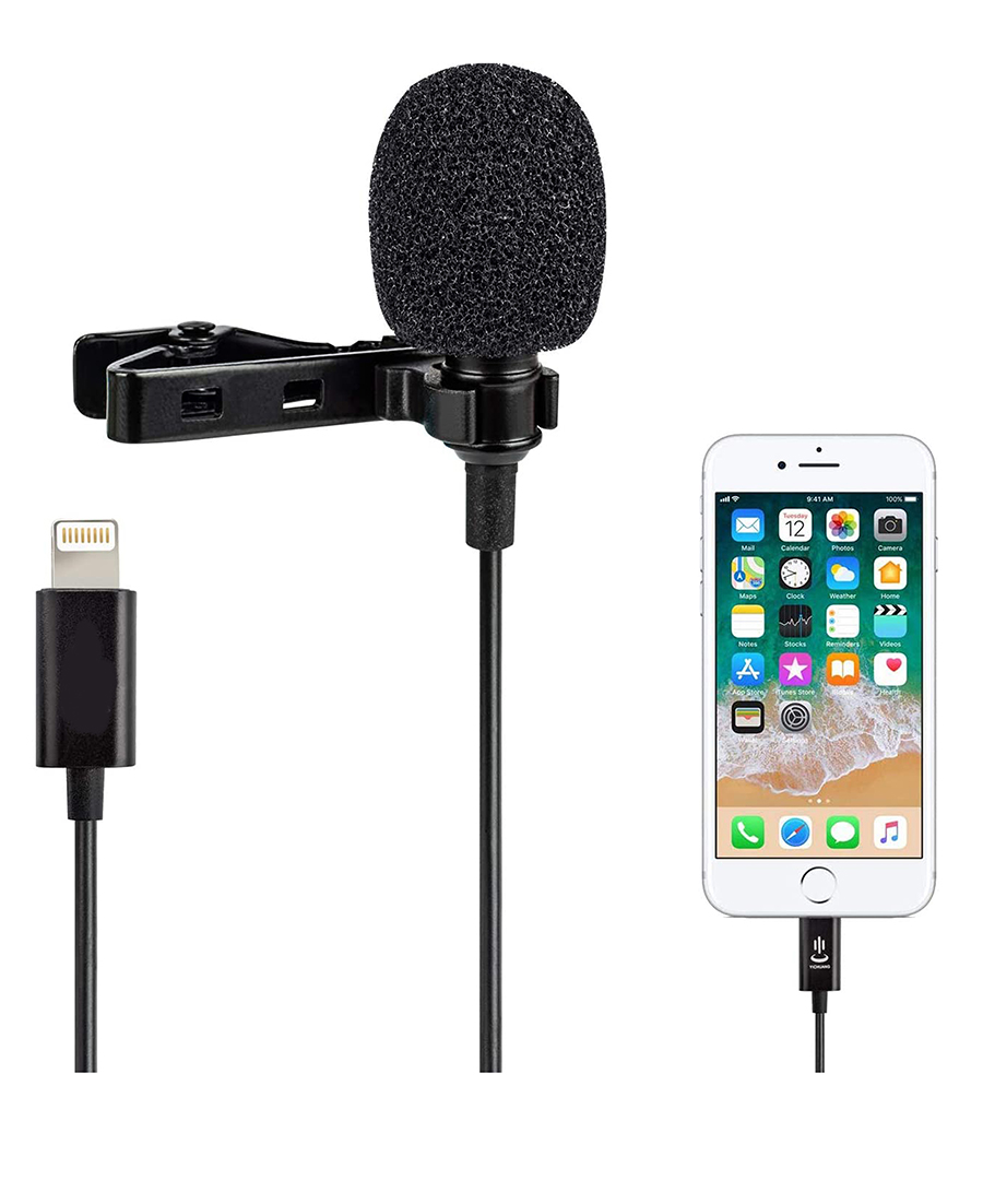 Micrófono Lavalier Para iPhone Lightning Solapa Condensador